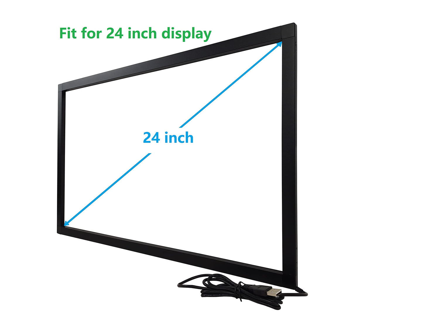 DeYoWo 24 Inch Interactive 10 Points Infrared IR Touch Screen Overlay Frame Free Driver