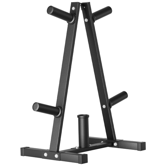 Weight Plate Rack, Bongkim Weight Tree and Weight Rack for Plates, Weight Holder for 2 inch Olympic Weight Plate, Weight Plate Storage for Home Gym