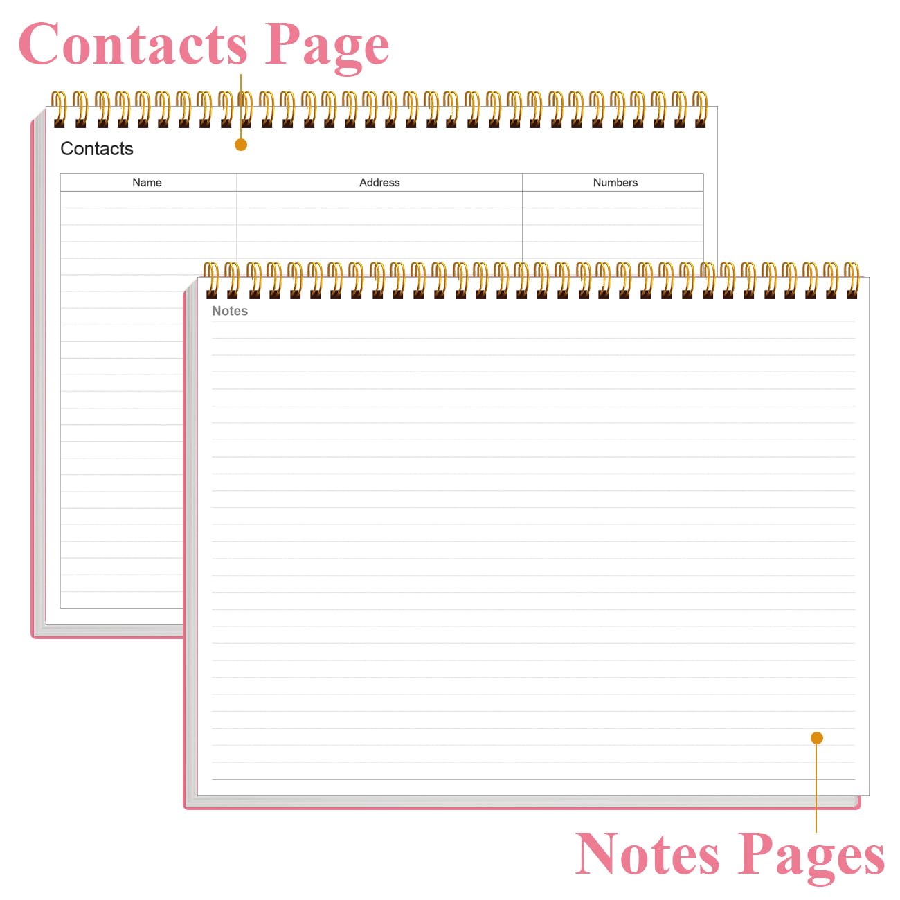 Weekly Productivity Planner - 8.5" x 11" Dashboard Desk Notepad Has 6 Focus Areas to List Tasks for Goals, Projects, Clients, Academic or Meal-Organize Your Daily Work Efficiently, 54 Weeks, Pink