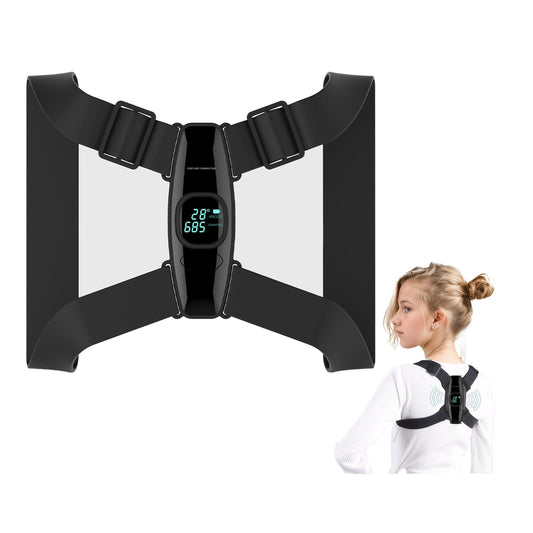 Caliora Upgraded Smart Posture Corrector Adjustable Posture Correction Angle with Vibration Posture Reminder Correct Hunchback Posture Correction Back Posture Monitor Hunchback Smart Corrector