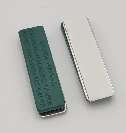 Nap Tags Chalkboard Name Badges with Fastener Backer – Black Rectangle, 3" x 1", for Customizable Labeling and Easy Attachment.