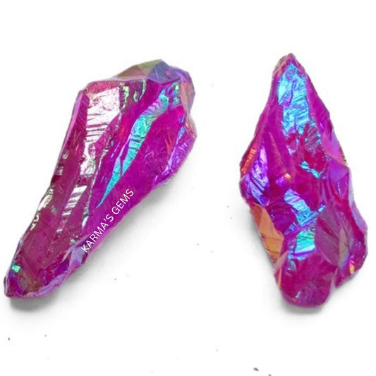 Crystals, Rocks, Jade, Crystals and Healing Stones, Witchcraft Supplies, Healing Crystals, Stones, Healing Stones, Rock Collection, Agate, Raw Stones (Rose Qura Quartz, 2 Pcs)