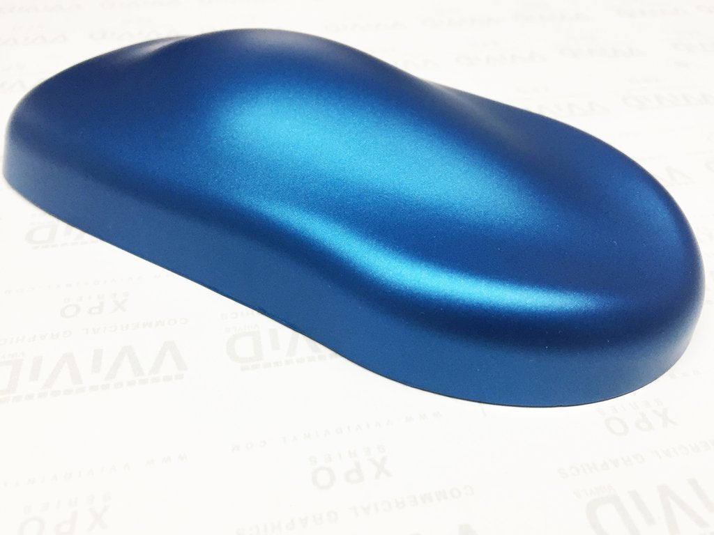 VViViD+ Matte Metallic Blue (Ghost) Vinyl Wrap Roll (25ft x 5ft)