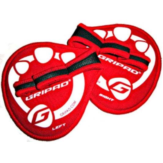 Gripad Workout Grips (Red) - The Alternative to Weight Lifting Gloves, Gym Workouts, WOD, Weightlifting & Fitness– Neoprene Padded Workout Hand Grips Against Calluses, Blisters, & Sweaty Hands