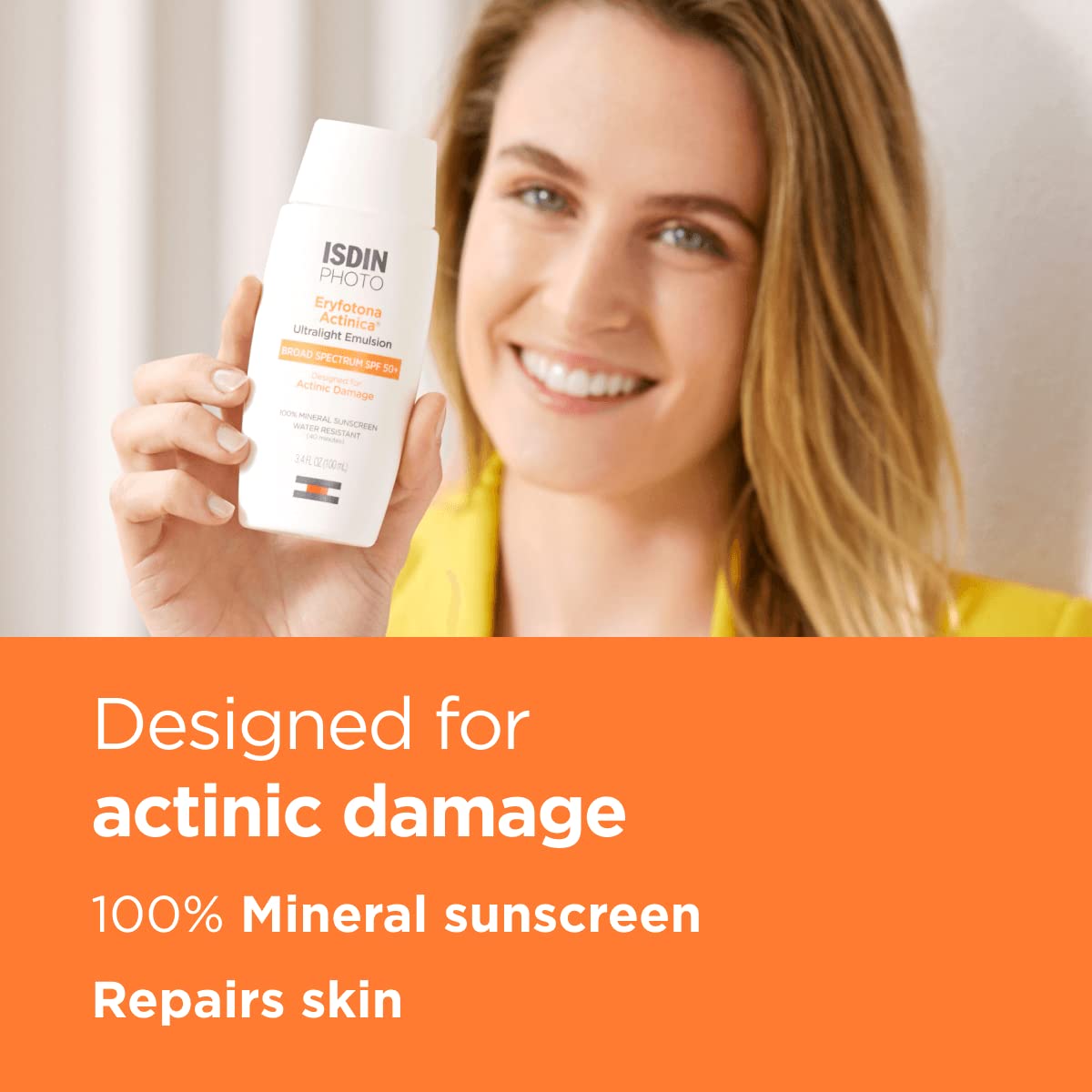 ISDIN Suncare Bundle Non-Tinted & Tinted Sunscreen | Eryfotona Actinica Mineral Sunscreen | Eryfotona Ageless Mineral