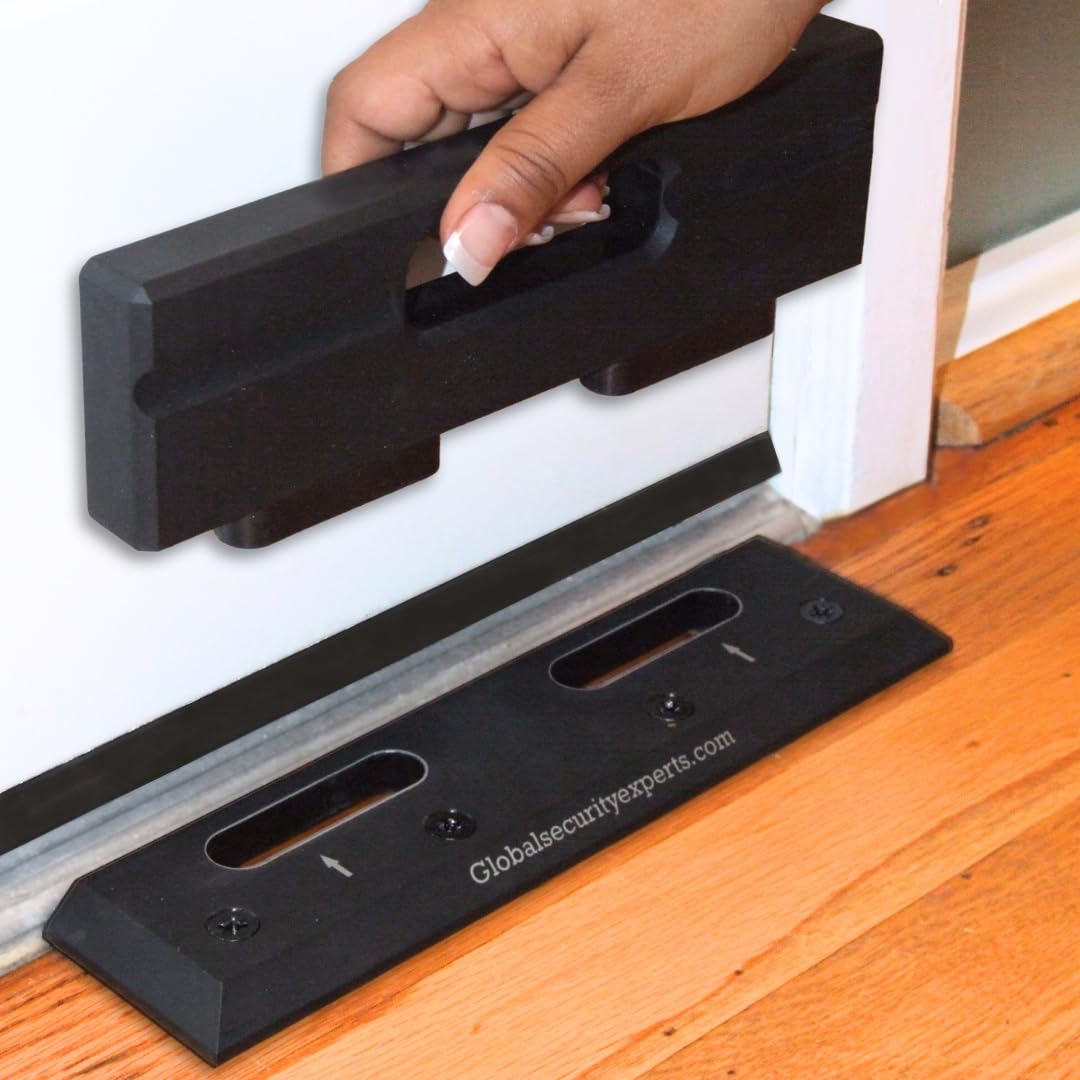 OnGUARD Security Door Brace | OnGARD Withstands 3100 Lbs of Violent Force | French Door Brace Jammer Barricade Defends Against Home Invasions, Burglaries & Civil Unrest | Space-Age Polymer Material |