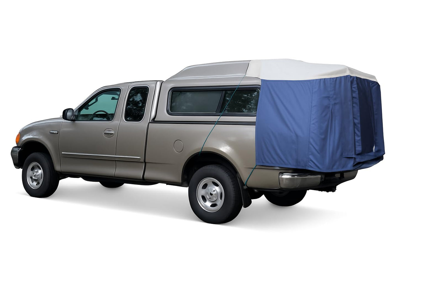 DAC DA2 Full-Size Truck Bed Tent for Caps– Fits Ford F-150, Chevy Silverado, Toyota Tundra, Tacoma (2005+), Tailgate ≥ 58" – Converts Truck with Cap into Camping Tent