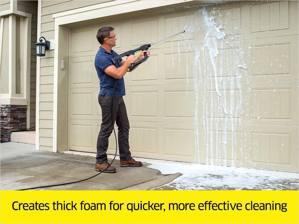 Karcher K1800PS Cube 1800 PSI 1.2 GPM TruPressure Electric Pressure Washer - 2250 Max PSI Power Washer & Pressure Washer Multi-Purpose Cleaning Soap Concentrate – for All Outdoor Surfaces – 1 Gallon