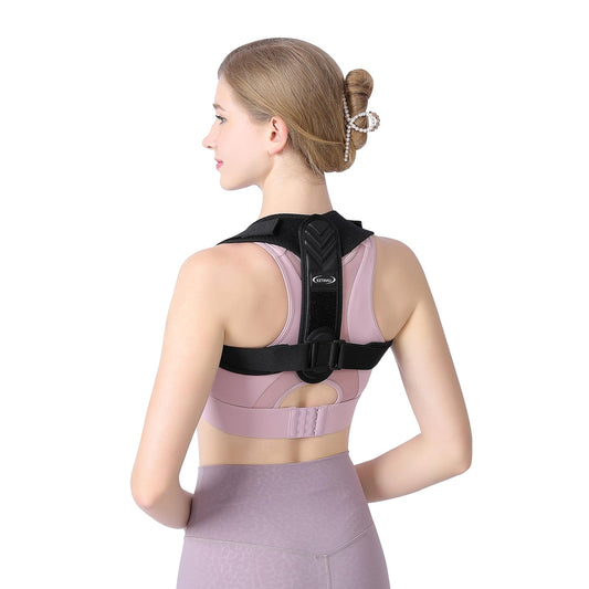 Alsoay Posture Corrector for Women and Men, Back Brace Adjustable Upper Posture Support, Back Support, Comfortable Back Straightener Support for Clavicle Support, and Providing Pain Relief from Neck