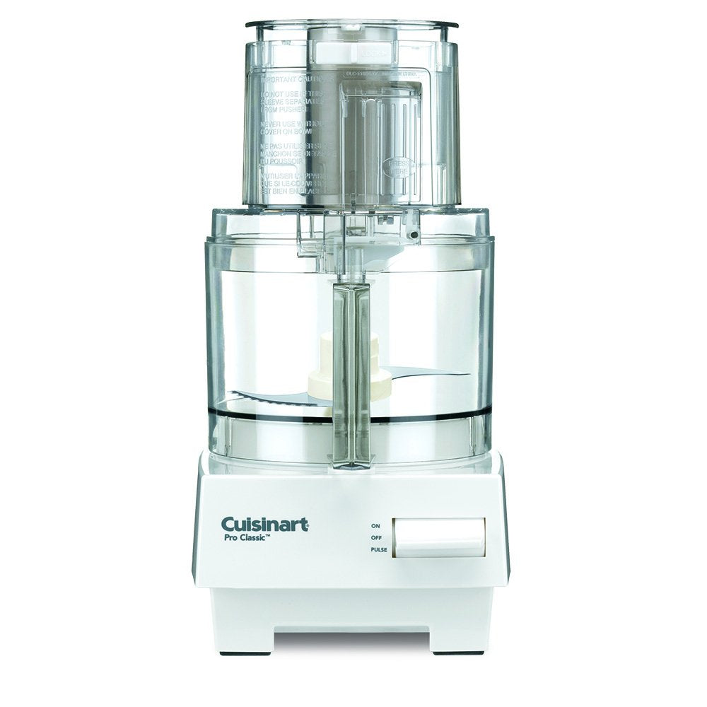 7 Cup Food Processor by Cuisinart, 600-Watt Motor, White, DLC-10SYP1 & DLC-DH Disc Holder, White