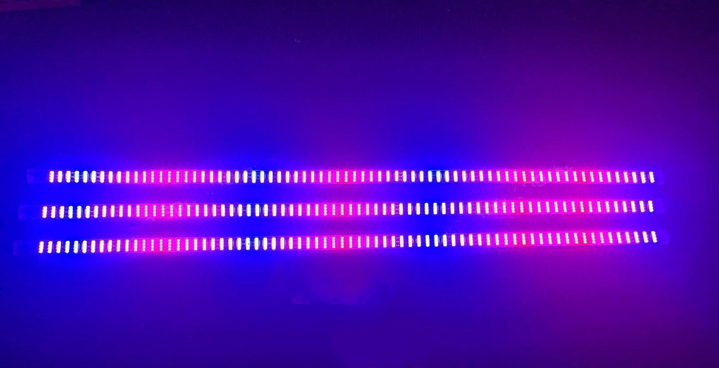 FIJVKNXY 3PCS 2FT Quad Row RGB Dream Color Chasing LED Light Strips - Wheel Lighting, APP/Remote Control, for Car/Truck/Motorcycle/Bike/Golf Cart, Slingshot LED Light Kit