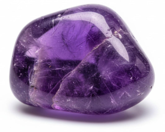 Amethyst Tumbled Stone – Natural Purple Crystal Gemstone for Positivity, Clarity & Balance – Pocket Stone for Meditation, Reiki, Chakra, Yoga & Spiritual Décor