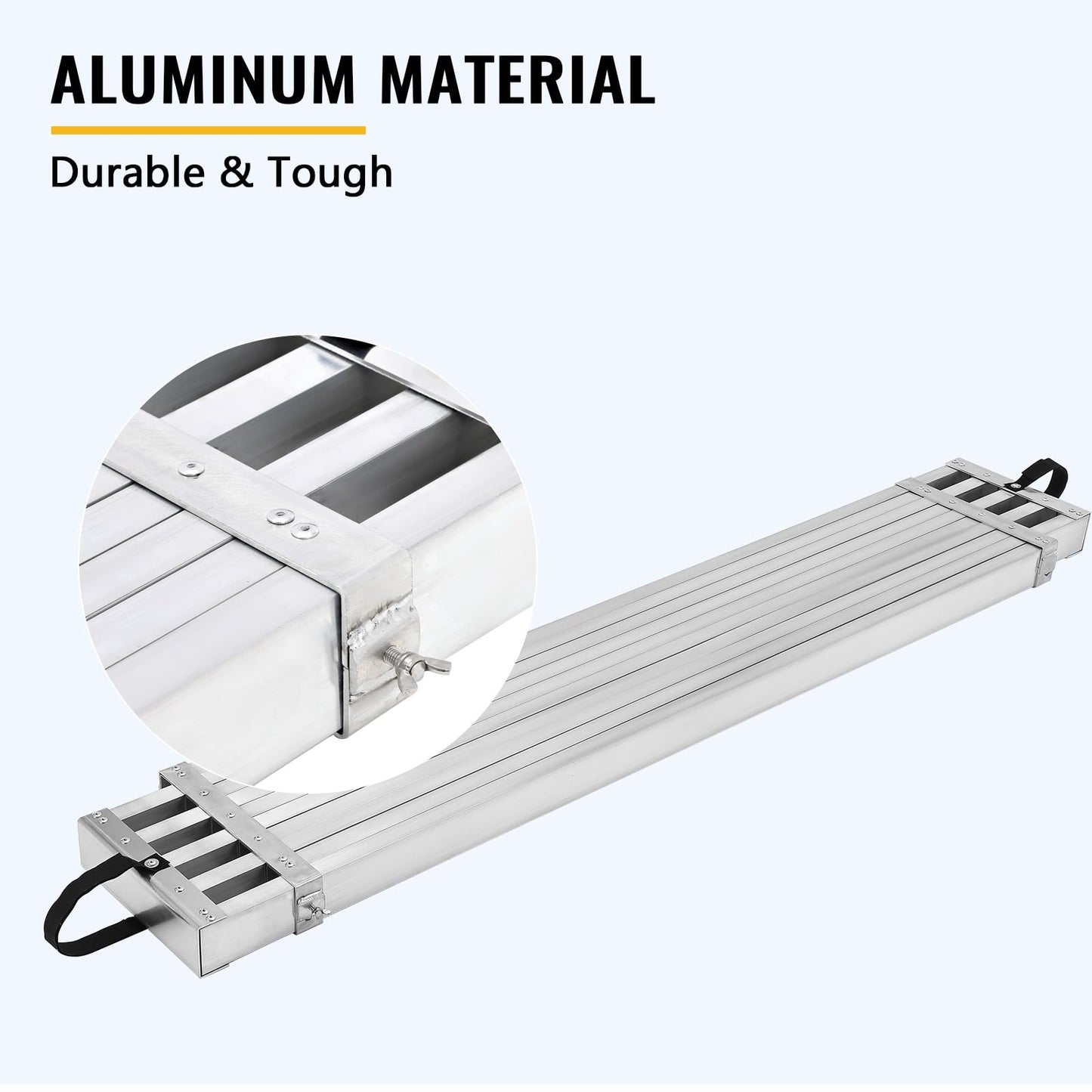8-13 FT Aluminum Scaffolding Planks,440Lb Capacity Telescoping Aluminum Plank,Adjustable Scaffolding Walk Boards Platform for Painting Repair Cleaning