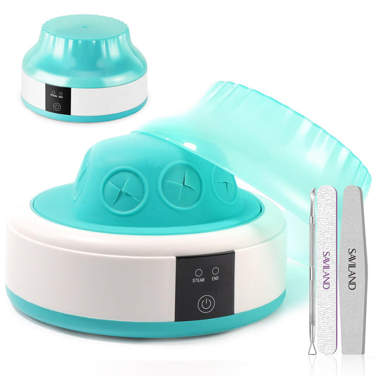 SAVILAND Nail Soaking Bowl Heated: Gel Nail Polish Remover Machine Automatic Quick Remove Gel Steam Soak off Gel Polish Remover Electric Nail Polish Remover Nail Salon Home DIY