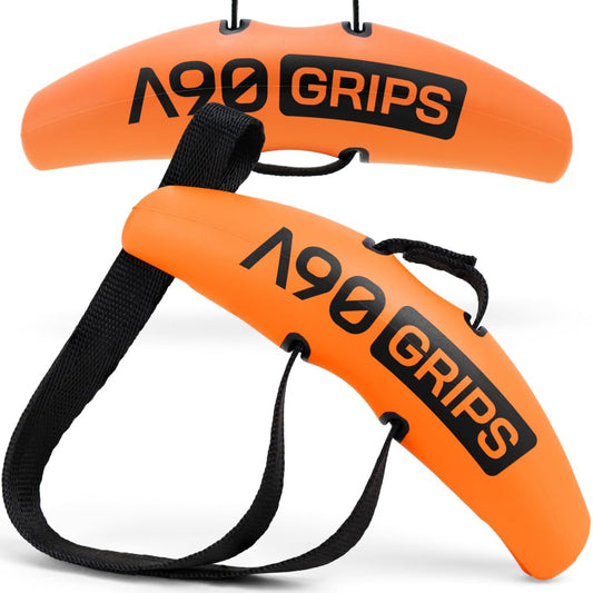 Angles90 Grips - The Original Gym Pull Up Grip Handles | Gym Handles - Lat Pulldown Attachments - Perfect Grips for T-bar Row, Cable Machine, D Handle - Grip Strength Trainer - Gym Equipment - Lat Bar