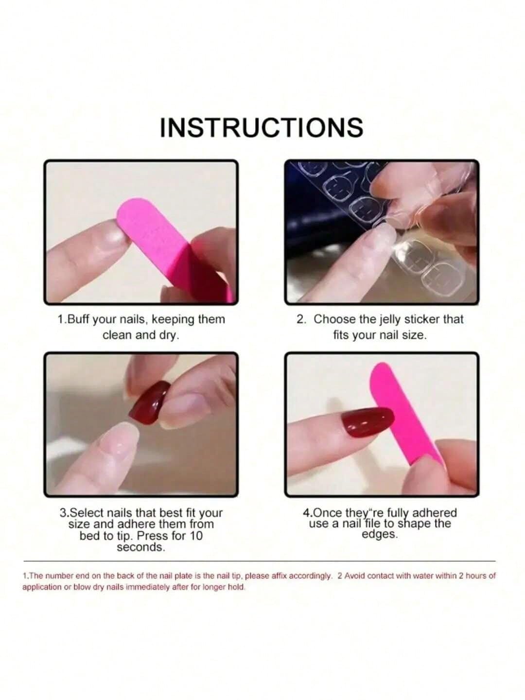 MAGLFELL Press on Nails, Square 3D Handmade Flase Nails Short, Nude Pink White French Fake Nails with Gold Pearls and Line, 10 Pcs Reusable Thick Acrylic ABS Artificial Fingernail for Women M Size