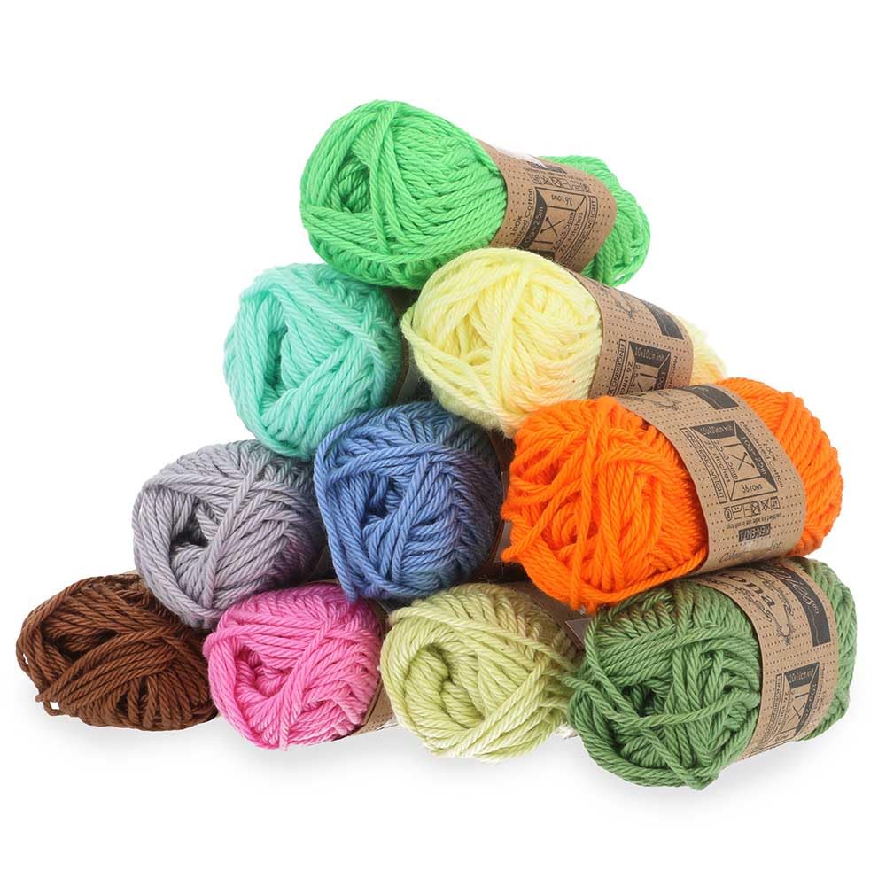 Scheepjes Catona Color Pack, 109 Mini Skeins (10 g Each) Mercerized Cotton Assortment