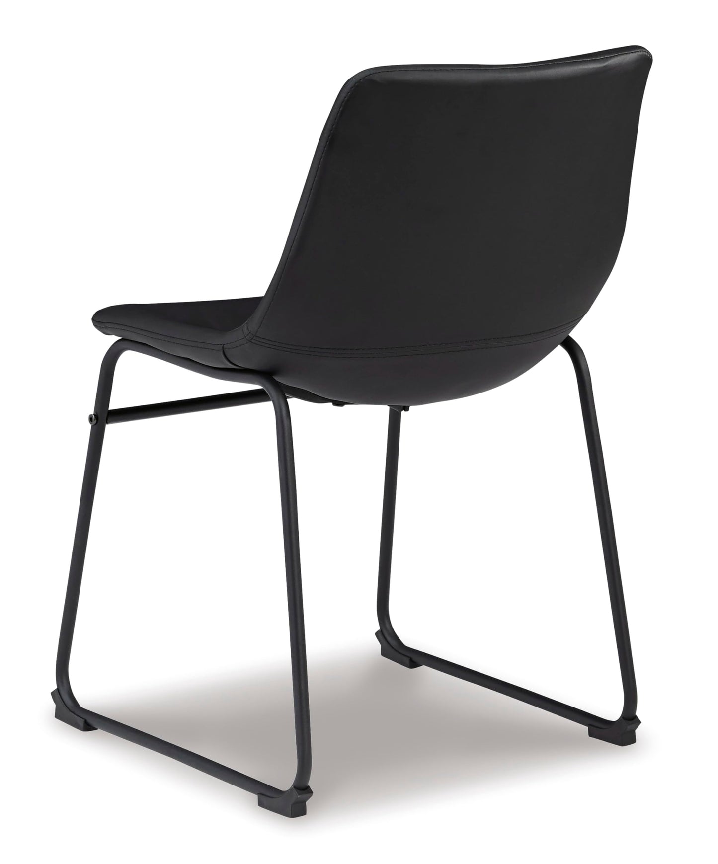 Signature Design by Ashley Centiar Mid Century Dining Room Bucket Chair, 2 Count, Black