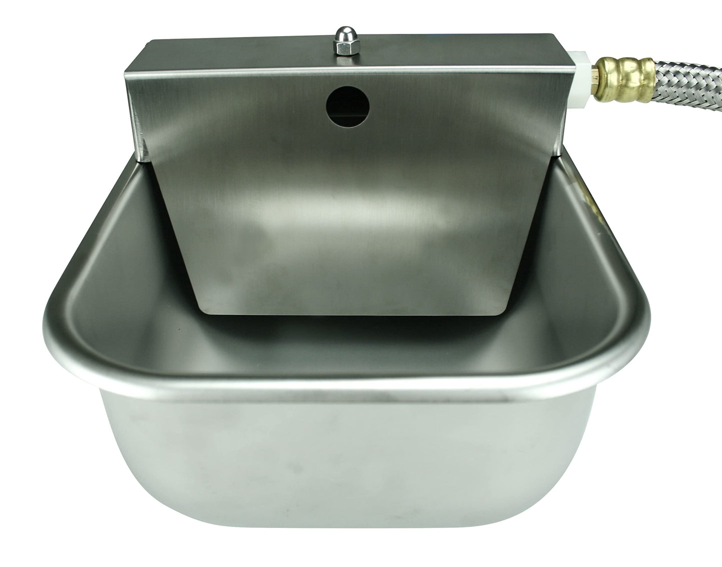 Nelson Rust Proof Stainless Steel Outdoor Automatic Dog Waterer Bowl Dispenser - Easy To Clean and sanitize, Quick Setup With Fresh Water Refill - Perfect Alternative Choice For Livestock Farm Animals
