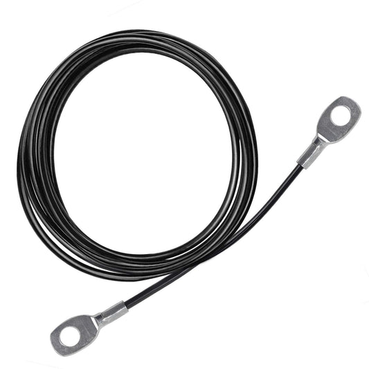 LFJ Replacement Gym Cable Fitness Pulley Cable Steel Wire Rope for Cable Machine Home Gym Weight Lift Pulley System (Fixed Length, 98")