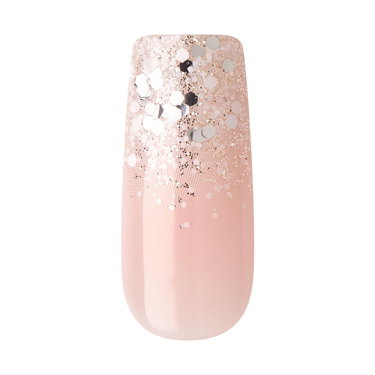 KISS Classy Premium Press On Nails, 'Stunning!', French, Long Length, Square Shape, Includes 30 Fake Nails, 2g Pink Gel Nail Glue, 1 Manicure Stick, 1 Mini File (Pack of 2)