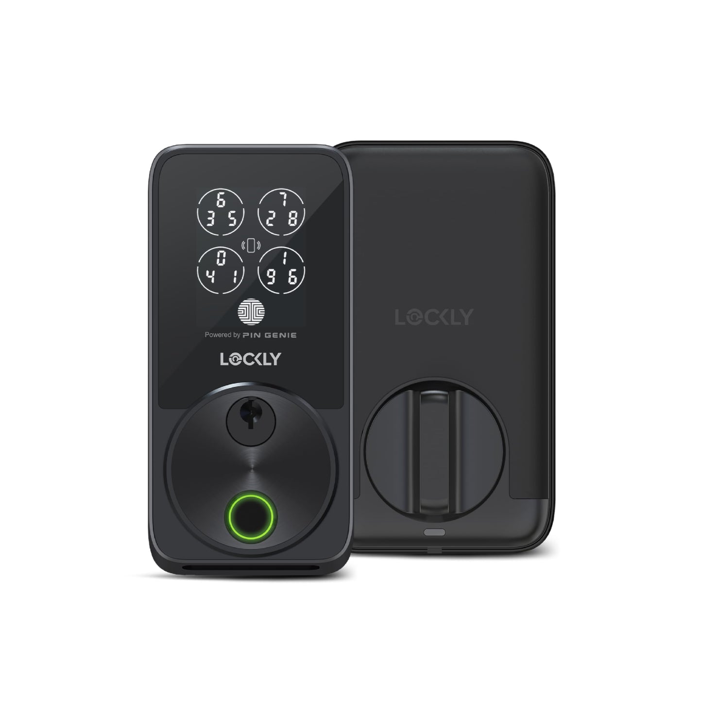Lockly Secure Pro Zeno Series Smart Door Lock,Fingerprint Keyless Entry Door Lock for Front Door with Apple Home Key,Built-in Wi-Fi,Auto Lock, App Remote Control,IP65 Waterproof,Easy Installation