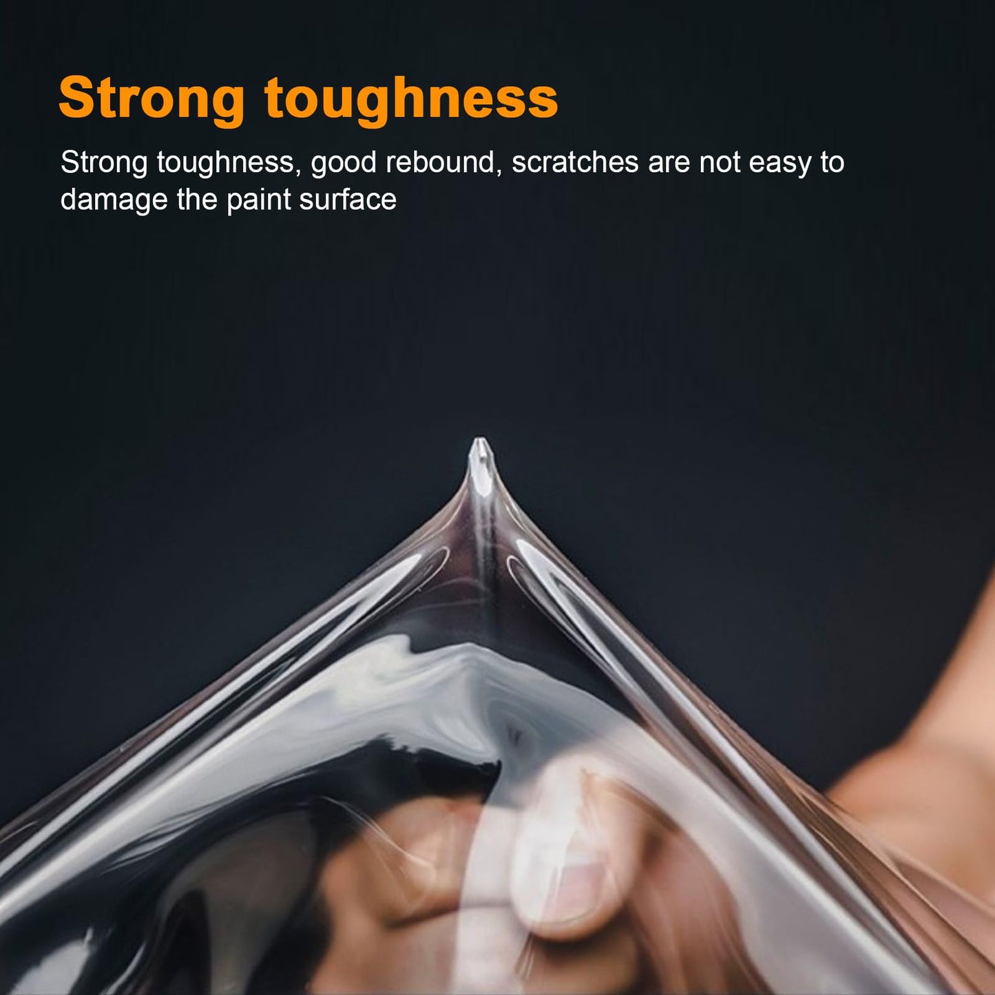 FDAIUN PPF Clear Car Pre-Cut Paint Protective Film for Tesla Model S 2016-2020 Self Adhesive TPU Rainproof Waterproof HD Scratch Exterior Accessories (Front Bumper&Headlights 8Pcs)