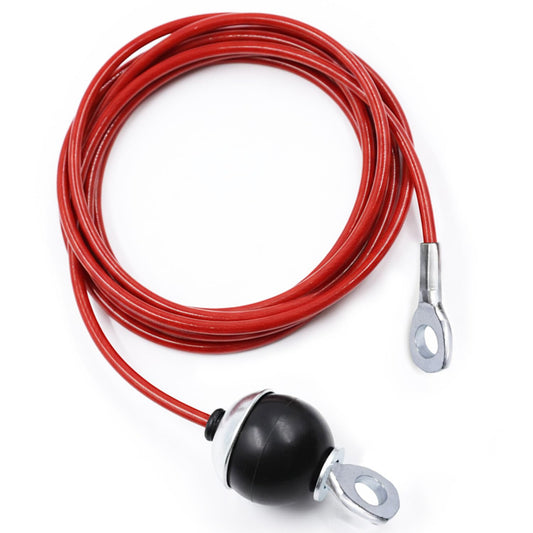 J Bryant Fitness Pulley Cable Replacement - 5mm(0.2inch) Heavy Duty Steel Wire Rope for Home Gym & Cable Machine Accessories Black/Red Cable for Weight Machine (Red, 115")