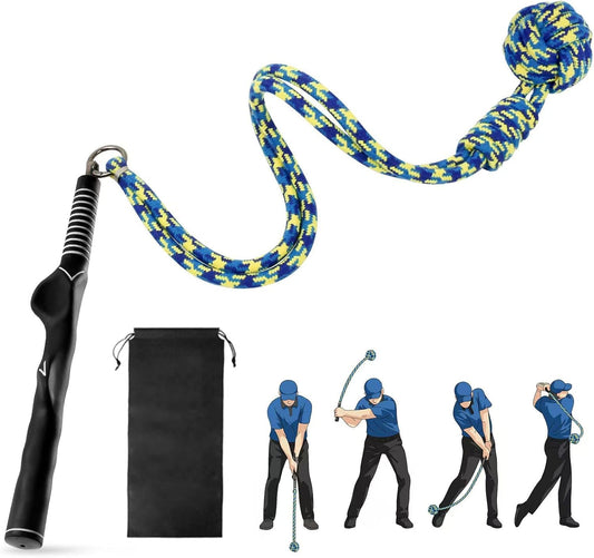 DMYTRSTDE Golf Rope Swing Trainer, Professional Golf Training Aid and Posture Corrector, Improve Tempo Accuracy Practice Equipment for Beginners and Experienced Golfers