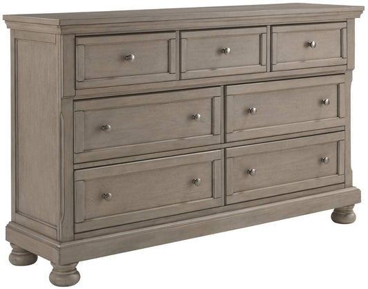 Signature Design by Ashley Lettner Modern Traditional 7 Drawer Dresser, Light Gray