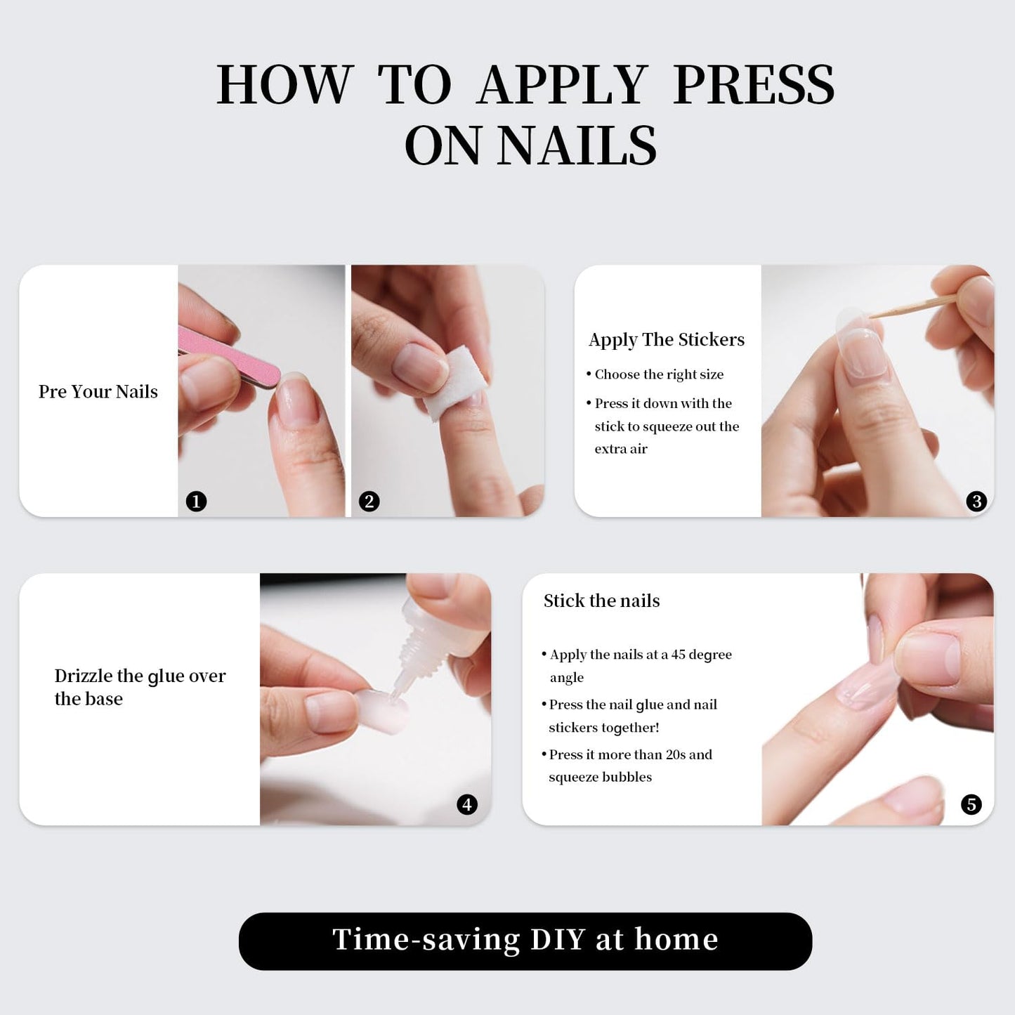 Blue Press on Nails Short Square Ice Blue Cat Eye Press on Nails Fashion Gel Fake Nails Reusable Acrylic Fake Nails Glossy Stick on Nails for Women Girls Gift Glue on Nails Kit