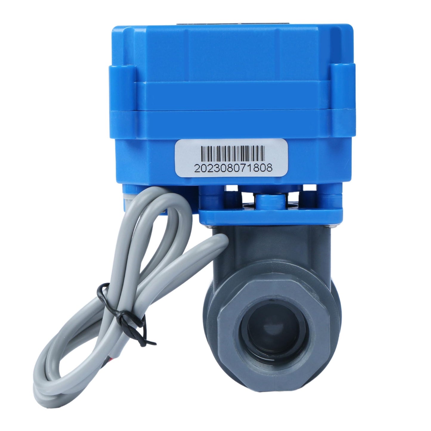 U.S. Solid 1/2” UPVC Motorized Ball Valve - Plastic Electrical Ball Valve with Full Port, 2 Wire Auto Return, 9-36V AC/DC, Normally Closed(Pack of 20)