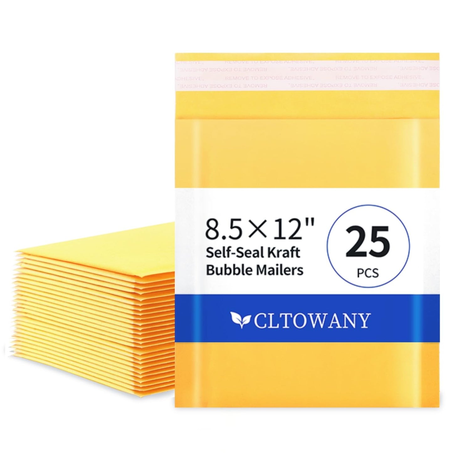 Cltowany Padded Envelopes 8.5×12' Inch 25 Pack padded mailers Self-Sealing Paper Envelopes for Shipping,Mailing,Packaging,Strong Adhesion Envelope Mailers