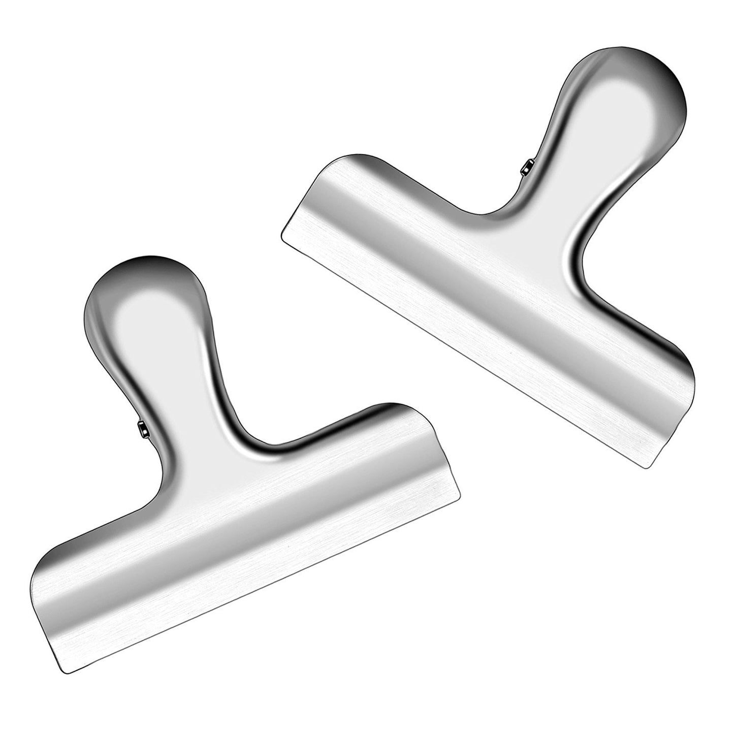 10PCS Wide Metal Chip Clips 3 Inch, Snack Food Bag Sealing Clips, Stainless Steel Paper Clamps Heavy Duty for Kitchen Food Packages and Office