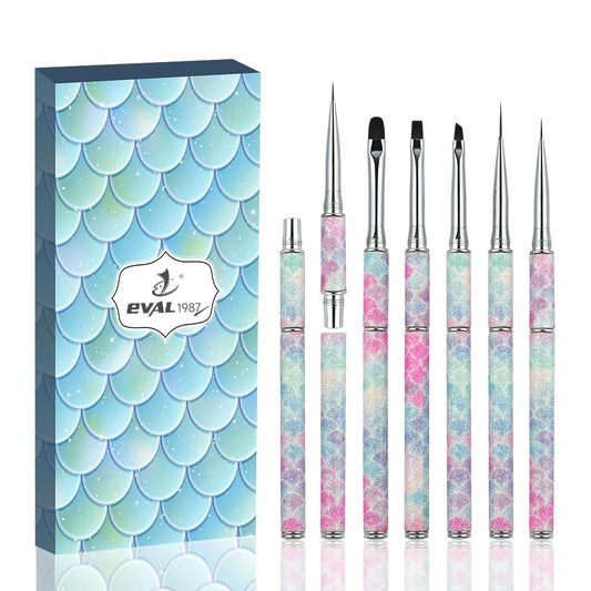 Nail Art Brushes Set YIHUALE Gel Polish Nail Art Design Pen Painting Tools Fingernail Brush Nail Cleaning Brush Nail Art Liner Brush Salon Gift for Girls Women