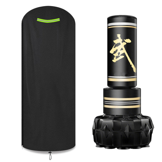 Boxing Bag Cover，80inch Protective Cover for Indoor and Outdoor Freestanding Punching Bag/Stand Kickboxing Bags,600D Heavy Duty Waterproof/UV/, All-Weather, Black,30 * 80in