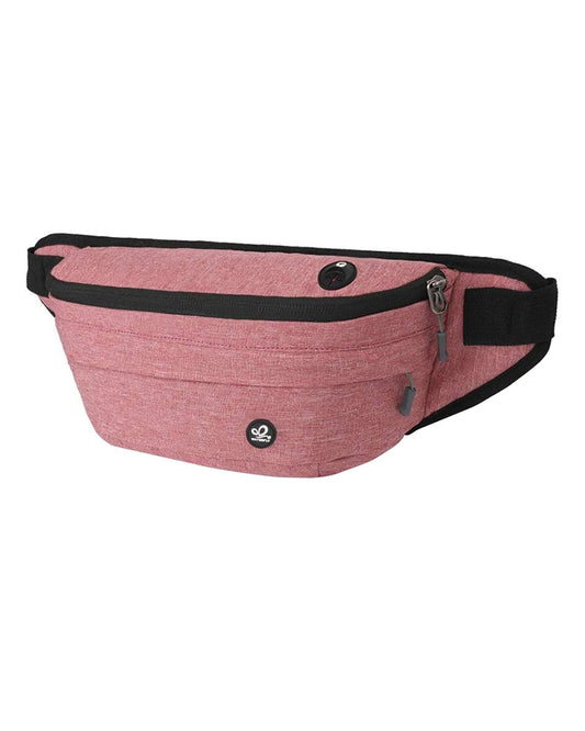 WATERFLY Fanny Pack for Men Women Water Resistant Large Hiking Waist Bag Pack for Running Walking Traveling (Light Red),16.5 x 4.3 x 6 inches,ONJ05