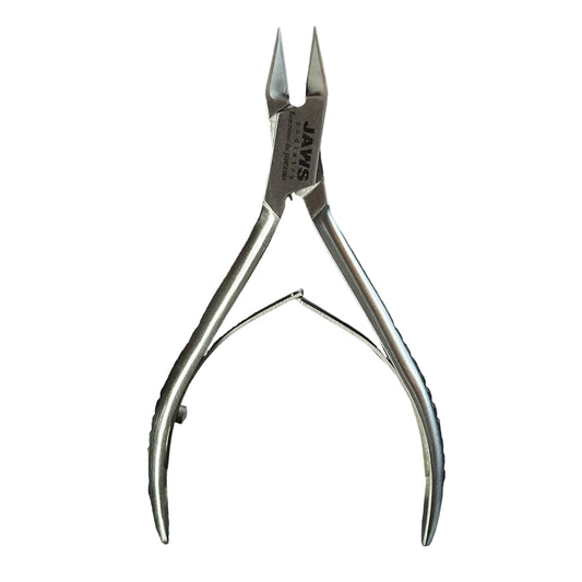 Jaws Podiatry Toe Nail Clippers, Surgical-Grade Stainless Steel, Precision Cutting, Double Action Blades, Compact Design, Silver