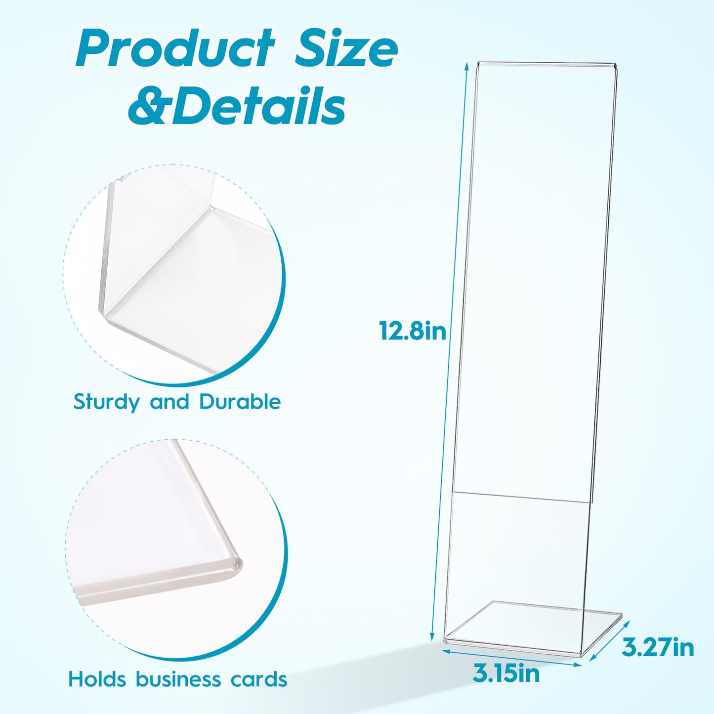 4 Pcs Multifunction Computer Monitor Memo Board, Clear Acrylic Monitor Sticky Note Holder for Office Home Desktop,Office Desk Accessories