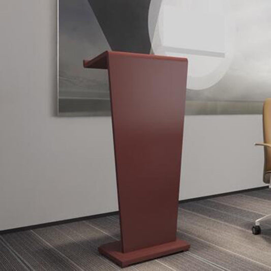 Wooden Teacher Speaker Pulpit for Church, Adjustable Lecture Stand, Reading & Laptop Desk for Office, Stage & Conference Use (Color: B)