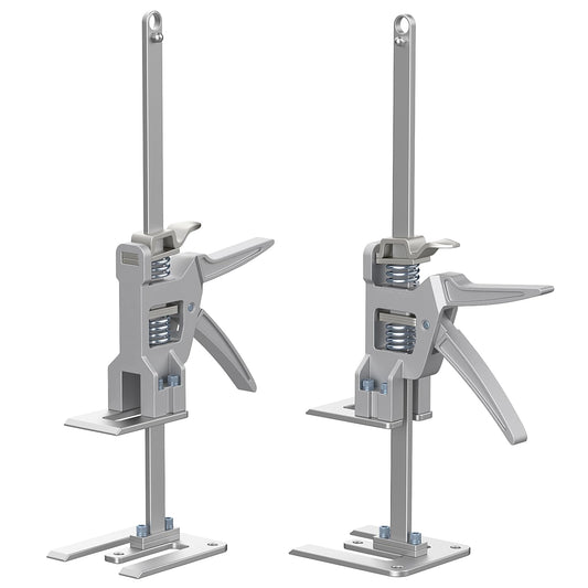 YIEMIZDK Labor-Saving Arm Jack Two-Piece Set for Wall Tile Positioning, Doors, Windows, Cabinets, Installation, Furniture Lift, Drywall Lift, Lift Tools (Silvery, 15.7)