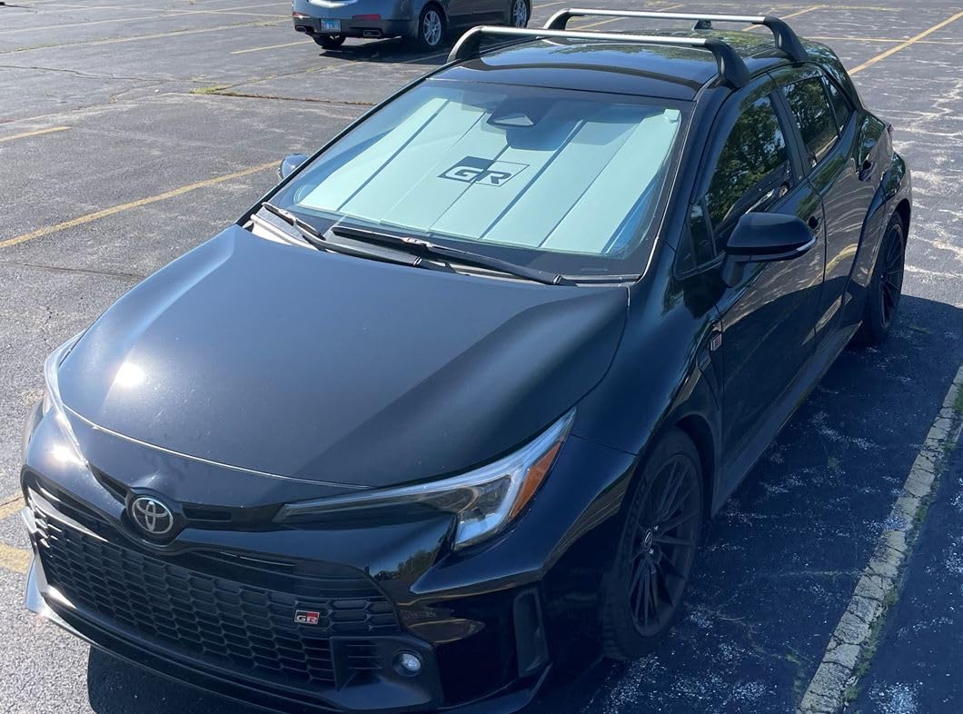 Toyota GR Corolla Windshield Sun Shade, Custom Fit UV Protector, Model PTQ24-02230