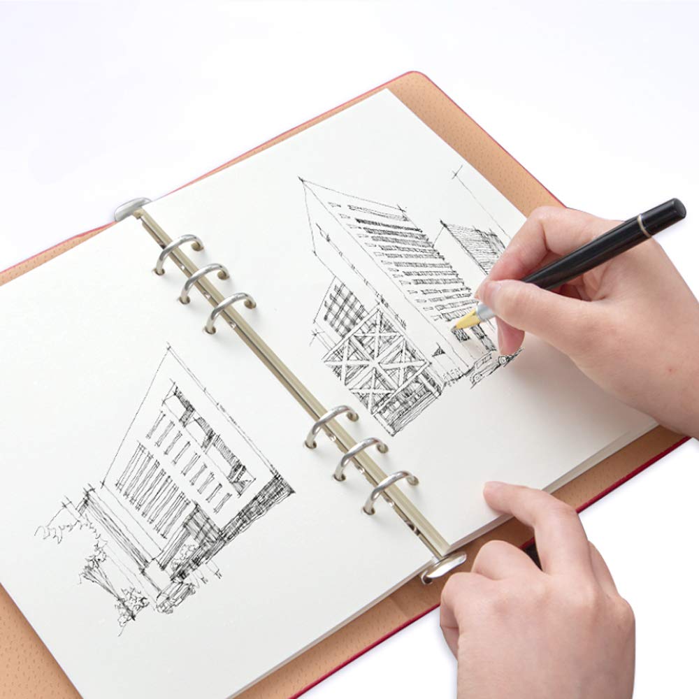 (3-Pack) A5 Blank Paper, Refills for Filofax Planner, Organizer, Binders, 6 Hole Punched, Total 300 Sheets/600 Pages, 100gsm, White, 5.8 x 8.2 Inch