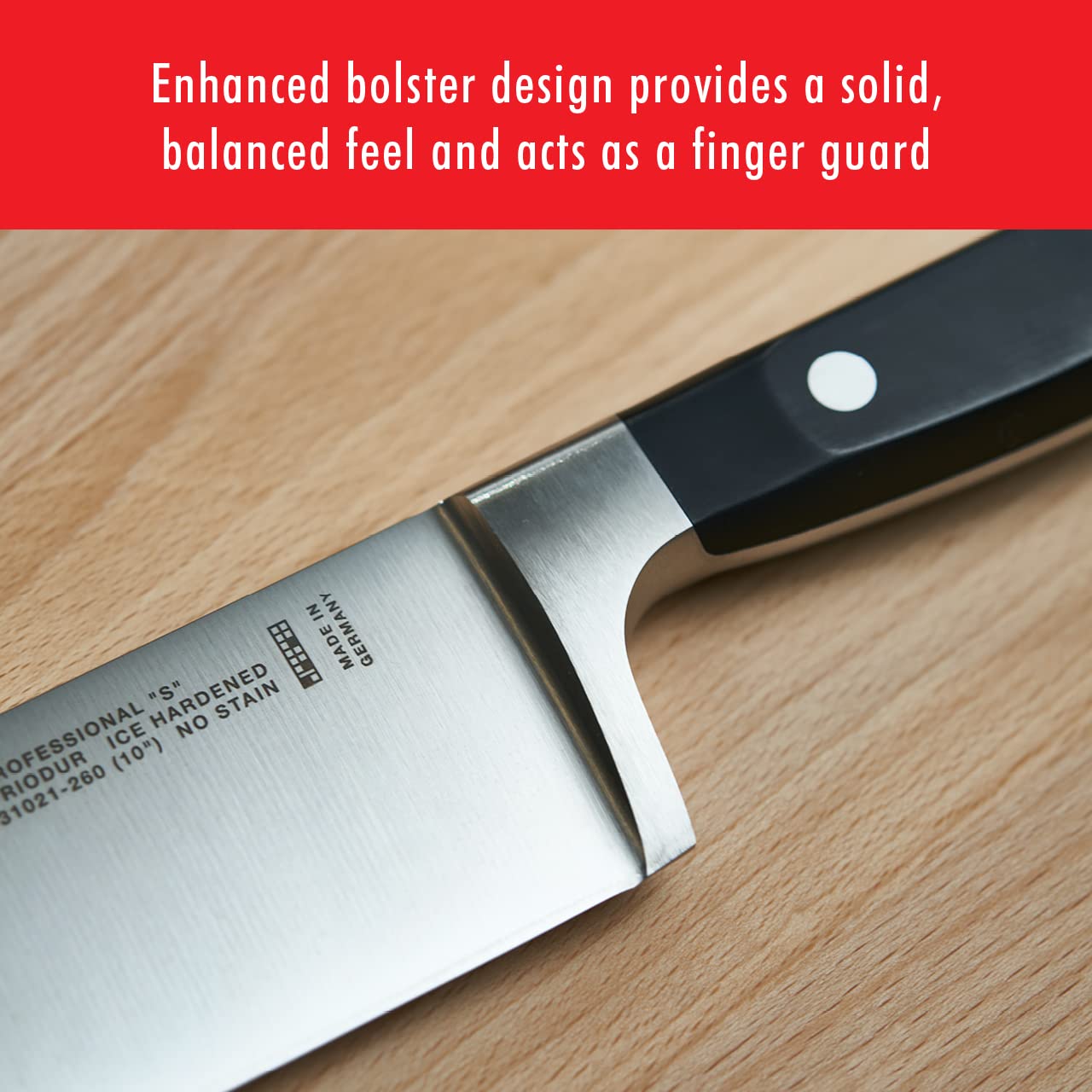 ZWILLING Professional S 18-Piece Knife Block Set, Chef Knife, Serrated Utility Knife, Steak Knife Set, Black