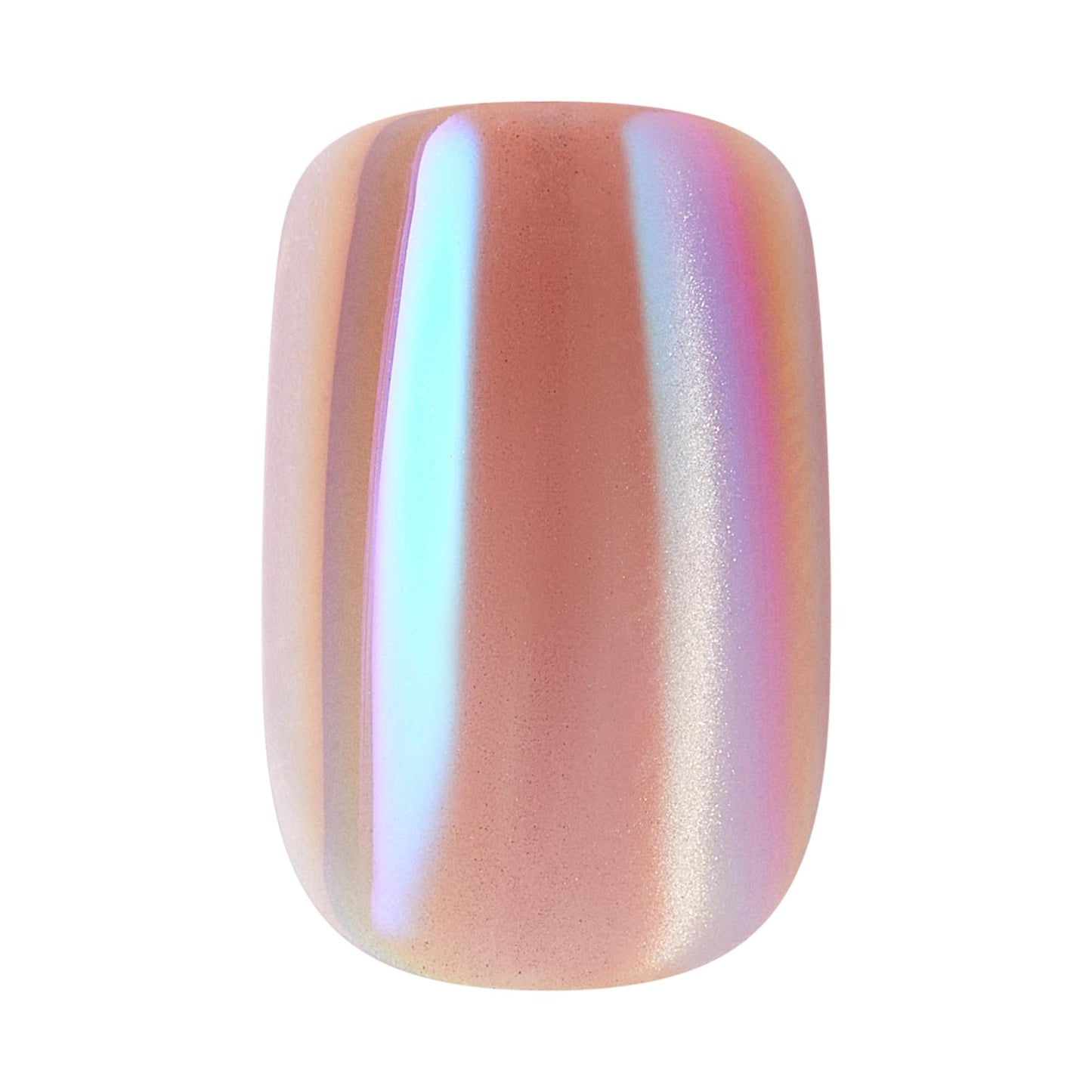 Kiss Glam, Press On Nails, Nail glue included, 'Golden Hour Affairs', Pink, Short Size, Squoval Shape, Includes 32 Nails, 2g Glue, 1 Manicure Stick, 1 Mini File