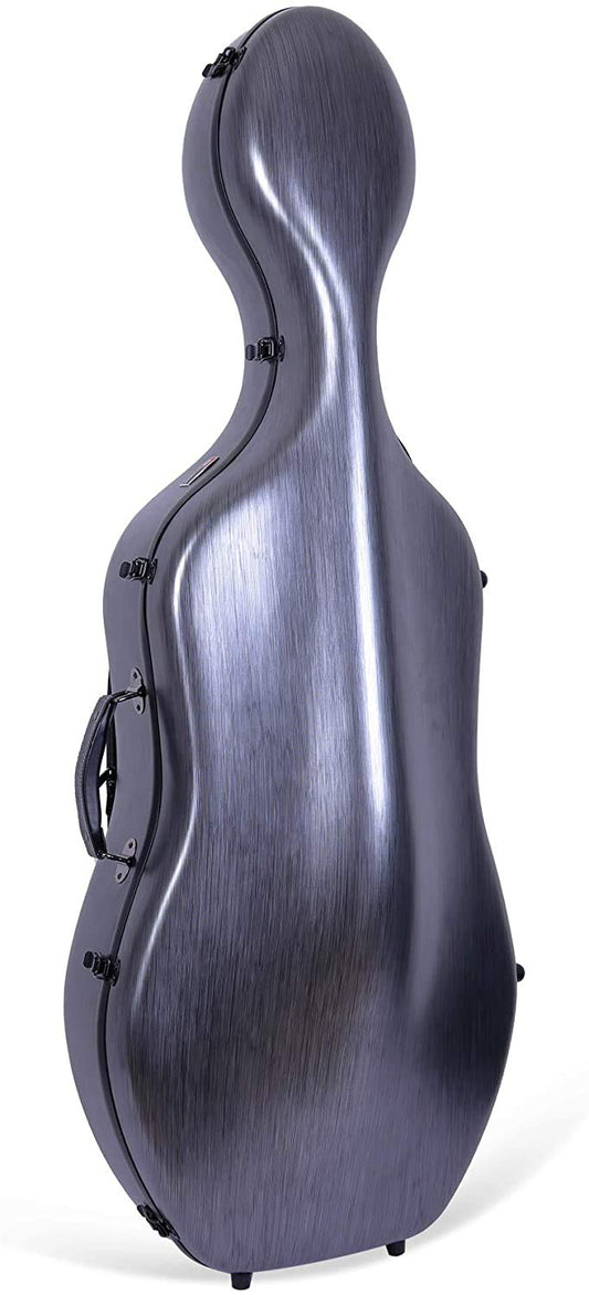 Crossrock Poly Carbon Composite Case fits for 3/4 Size Cello with Backpack and Wheels in Black(CRF102CETBKHT) (CRF1020CETBKHT)
