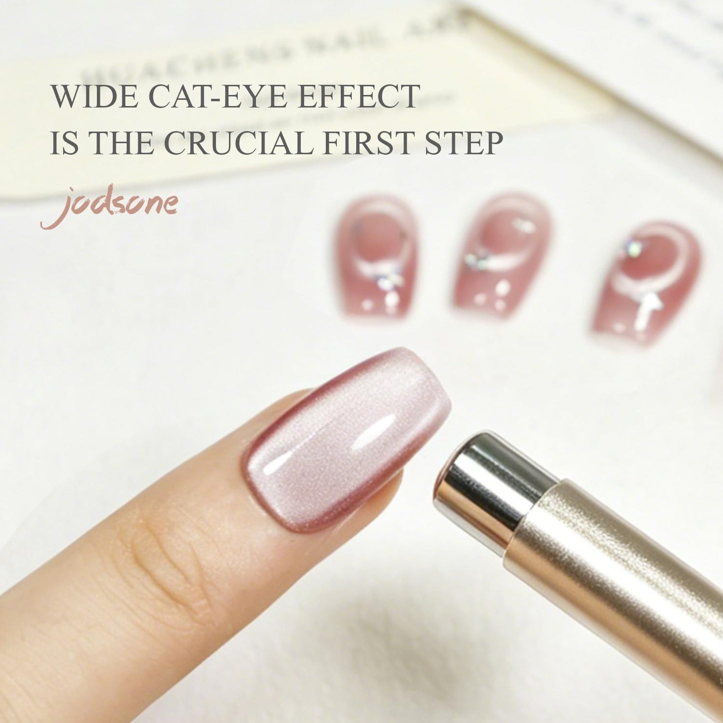 JODSONE Ring Cat Eye Magnet for Nails, Strong Hollow Circle Magnet for Black Hole & Halo Effects, Precision Tool for Cat Eye Gel Polish DIY Salon Use
