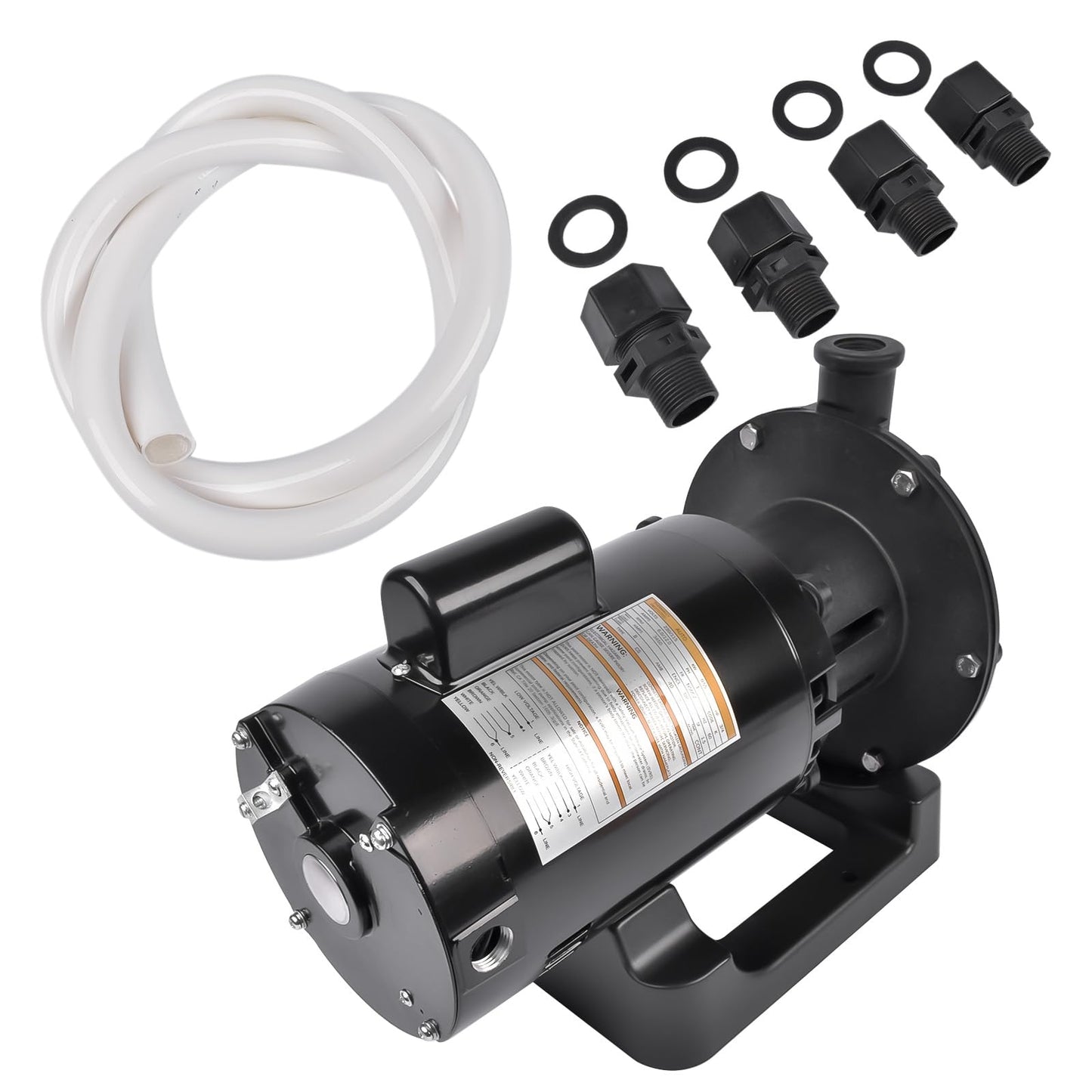 AKWH PB4-60 Pool Booster Pump 3/4 HP Replacement for Polaris 180 280 380 480 3900 Pressure Side Pool Cleaners 115V/230V 60Hz with Hose & Fittings