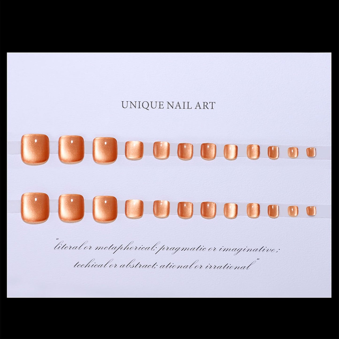Gold Press on Toenails Short Square Fake Toe Nails Shiny Glitter Acrylic Toenails Bling False Toenails with Finish Amber Designs Glossy Artificial Glue on Nails for Women Girls 24Pcs