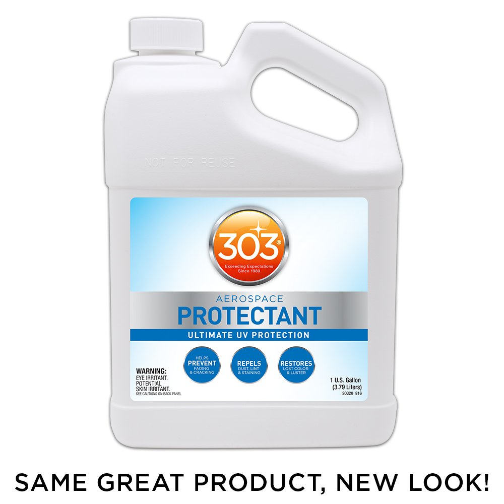 303 Products Aerospace Protectant – UV Protection – Repels Dust, Dirt, & Staining – Smooth Matte Finish – Restores Like-New Appearance – 128 Fl. Oz. (30320-4PK)